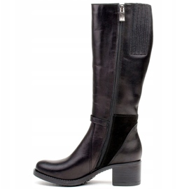 Marco Shoes Kényelmes női csizma 0928K fagyos napokra fekete 1