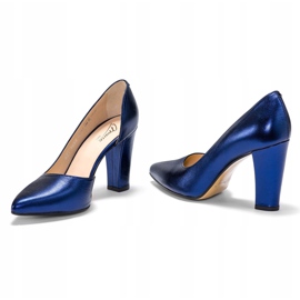 Marco Shoes Tengerkék cipő nyitott oldallal sötétkék 2