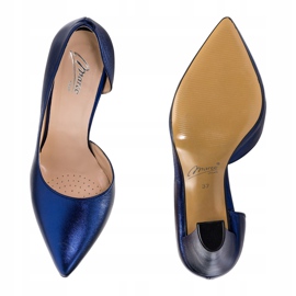 Marco Shoes Tengerkék cipő nyitott oldallal sötétkék 1