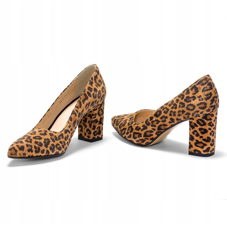 Marco Shoes Marco 1066P párduc bőr szivattyúk barna 2