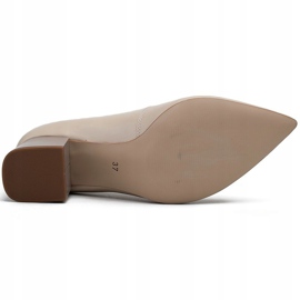 Marco Shoes Bézs színű 1038P szivattyúk stabil sarokon 1