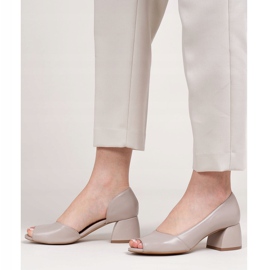 Marco Shoes Bőr szandál bézs 1505P 2