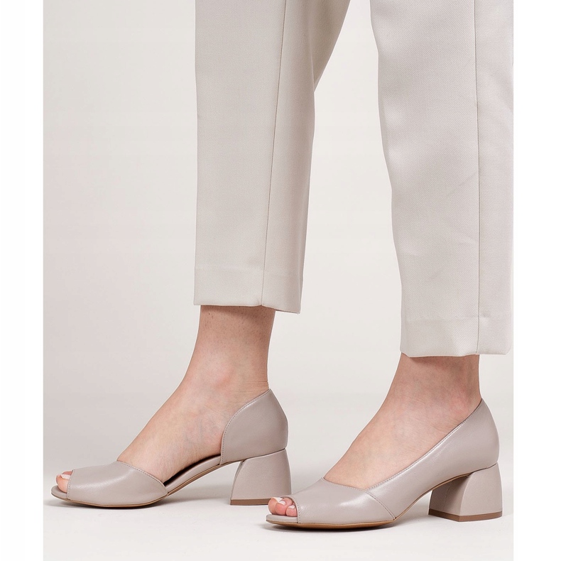 Marco Shoes Bőr szandál bézs 1505P 2