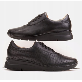 Radoskór Kényelmes fekete női cipő szélesebb lábhoz 1