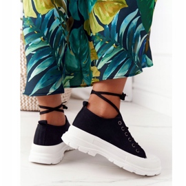 Női cipők a platformon Fekete utazási idő 1