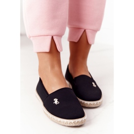 NEWS Női espadrilles Black Reyna fekete 1