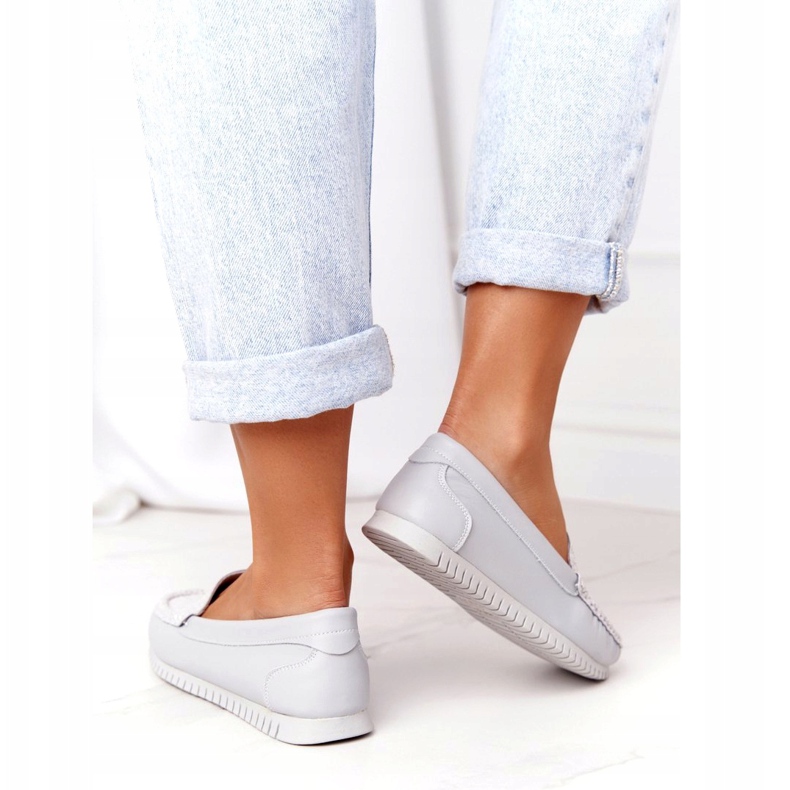 Női bőrcipők S.Barski 97630 Szürke 2