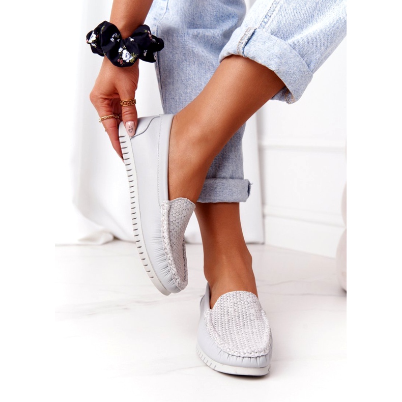 Női bőrcipők S.Barski 97630 Szürke 5