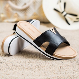 Groto Gogo Klasszikus, kényelmes papucs fekete 1