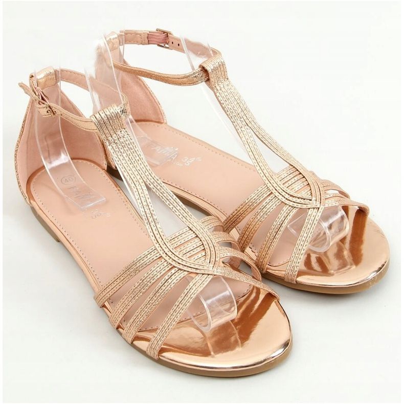Pezsgő női szandál SM0024 Champagne aranysárga 1