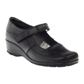 Szivattyúk ékeken természetes bőr Angello 371 fekete 1