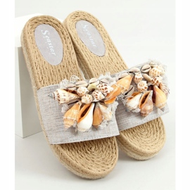 Szürke YQ228P Szürke papucs héjjal 1 Szürke YQ228P Szürke papucs héjjal 1