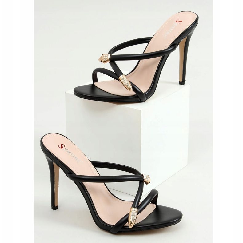 Fekete M311P Fekete papucs a tűn 1