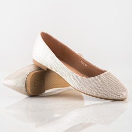 Super Mode Klasszikus balerina csillogással aranysárga 1