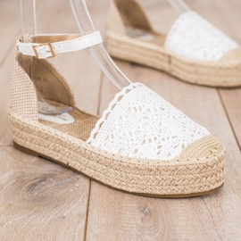 Sixth Sense Espadrilles csipkebetéttel fehér 1 Sixth Sense Espadrilles csipkebetéttel fehér 1