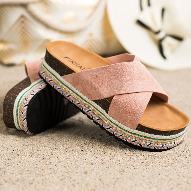 SHELOVET Por -velúr papucs rózsaszín 1