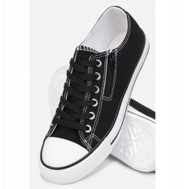 Női cipők cipzárral, fekete Malani 1