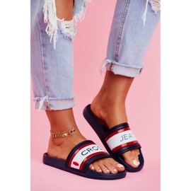 Cross Jeans Női papucs Cross Farmer Navy Blue FF2R4160C kék 1