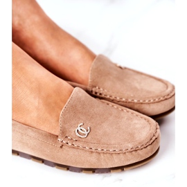 PS1 Női velúr cipők Világosbarna Madelyn bézs 5