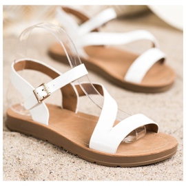 Cm Paris Alkalmi szandál Eco bőrrel fehér 1