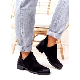 PS1 Fekete Hillary női csizma kivágással 3