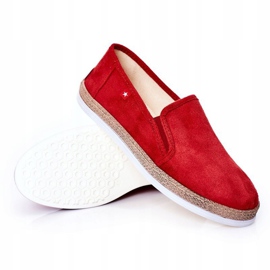 Férfi velúr espadrilles Big Star HH176007 Red piros 1