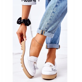 Bőr cipők Lewski Shoes 3053 Fehér 2