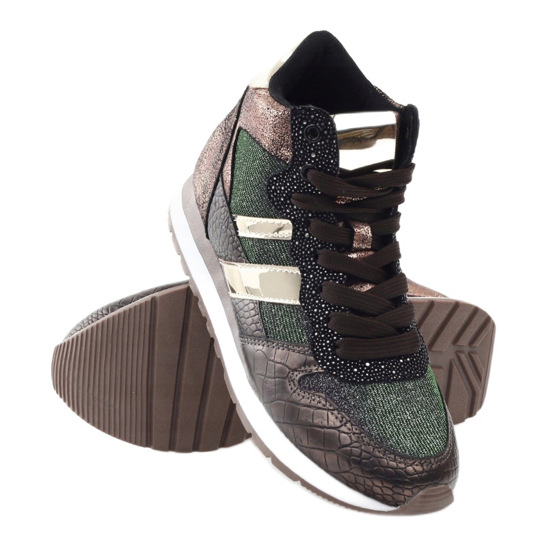 McArthur Női fém réz sportcipő barna 3