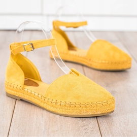 Coura Sárga espadrillák csattal 1