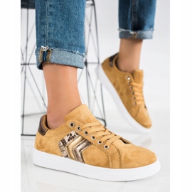 SHELOVET Velúr cipők barna 1