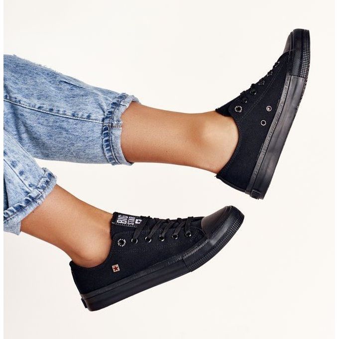 Női cipők Big Star Black AA274009 fekete 2