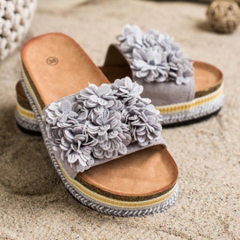 SHELOVET Papucs a Platón Dísz szürke 1