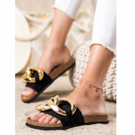 Sabatina Divat papucs fekete 1