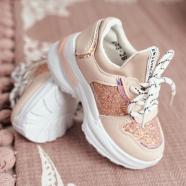 FRROCK Gyermek sportcipő csillogó rózsaszín Matyldával 3