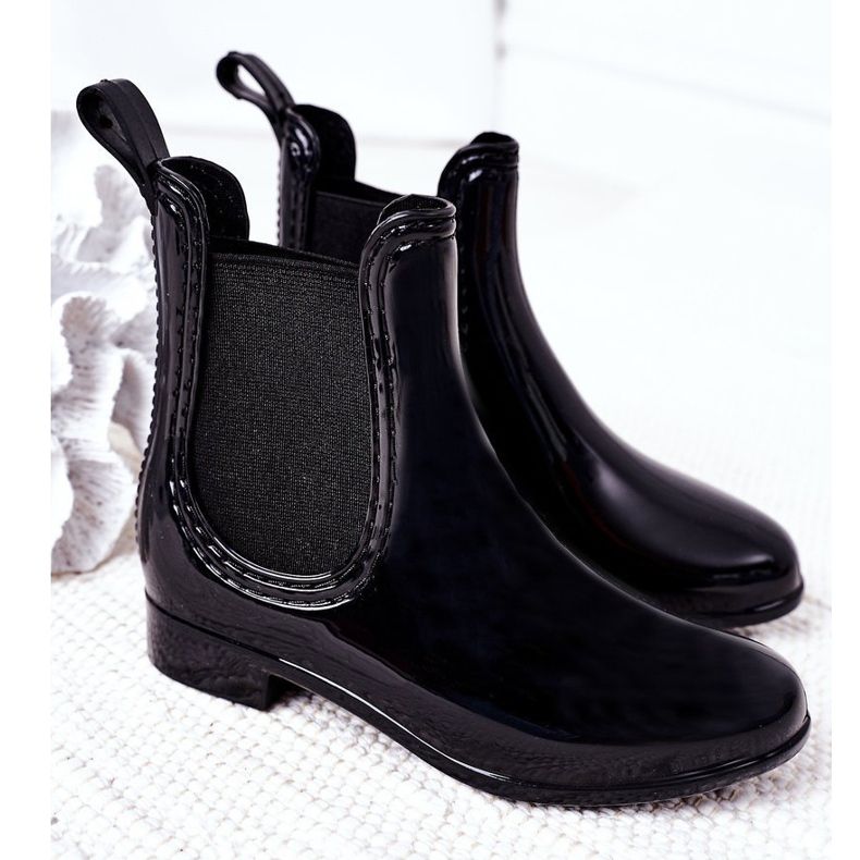 Gyermek Galoshes fekete Jodhpur csizma Lily 2