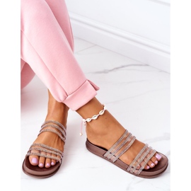 PS1 Gumis papucs köbös cirkónium rózsaaranyval Miss You rózsaszín aranysárga 1 PS1 Gumis papucs köbös cirkónium rózsaaranyval Miss You rózsaszín aranysárga 1