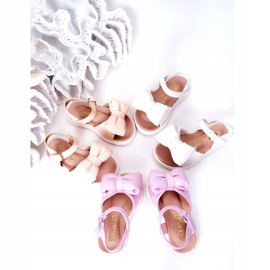 FR1 Gyermek szandál fehér Abbie íjjal 1