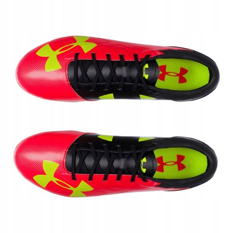 Under Armour Spotlight Dl Fg M 1272302-669 futballcipő többszínű, piros, fekete piros 2