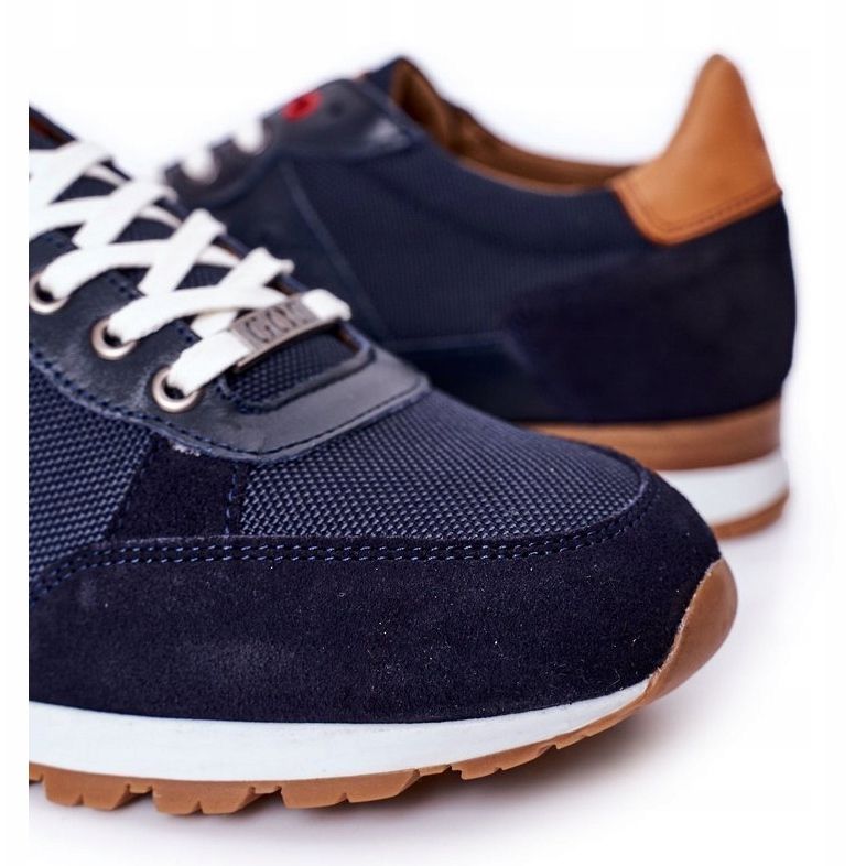 Férfi sportcipő GOE HH1N4053 Navy blue cipők sötétkék 1