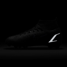 Nike Mercurial Superfly 8 Pro Fg Jr CV0804-004 futballcipő fekete fekete 1