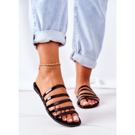 Lapos gumi papucs fekete utazás velem 1