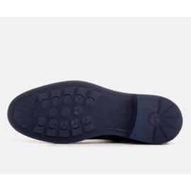 Marco Shoes Könnyű, természetes bőrből készült, lapos aljú szigetelésű csizma sötétkék 1