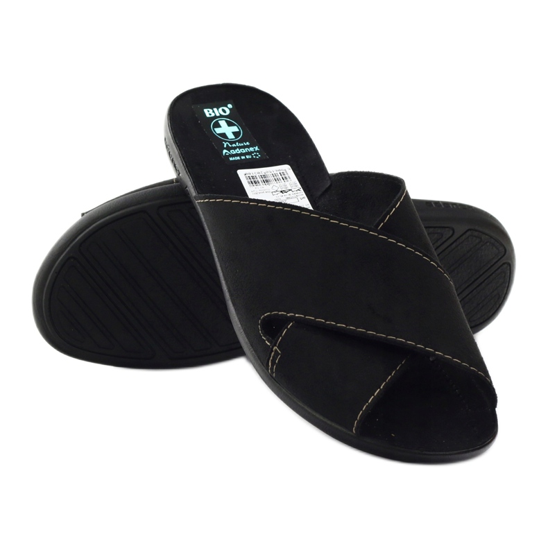 Férfi papucs Adanex 20310 fekete 3