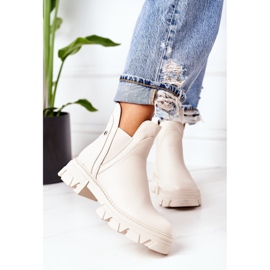 PS1 Meleg csizma Jodhpur csizma Bézs Hashtag 2 PS1 Meleg csizma Jodhpur csizma Bézs Hashtag 2