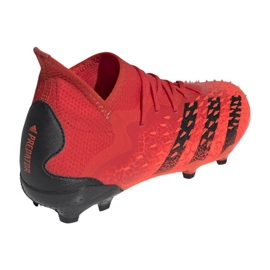 Adidas Predator Freak.1 Fg Jr FY6262 futballcipő piros narancs és vörös 2