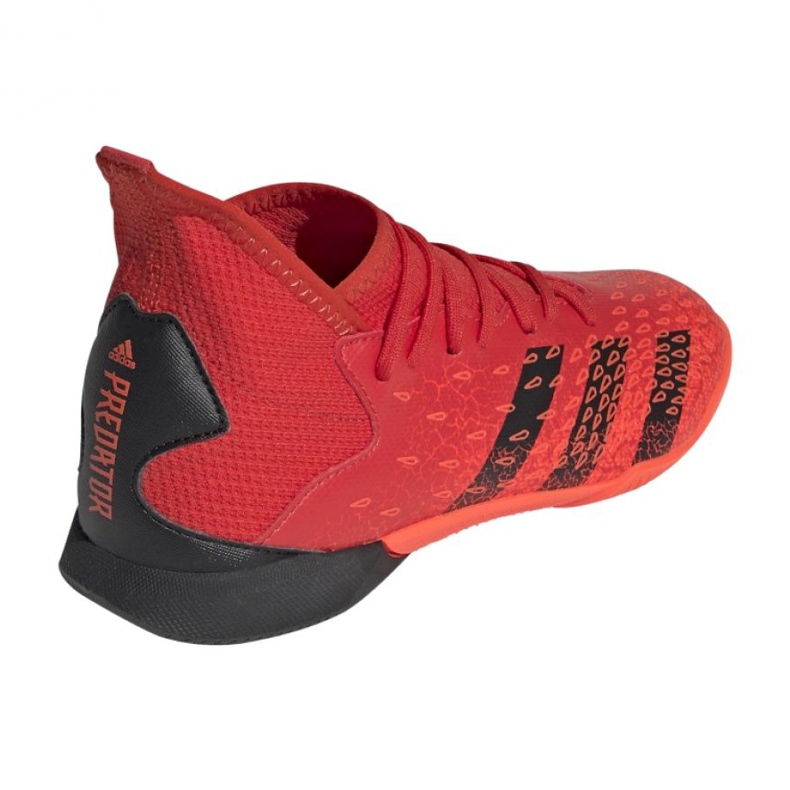 Adidas Predator Freak.3 In Jr FY6288 futballcipő piros narancs és vörös 2
