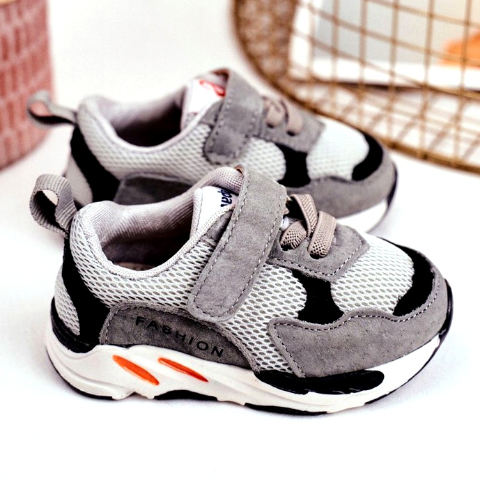 Apawwa Gyermek sportcipő tépőzárral, szürke 3