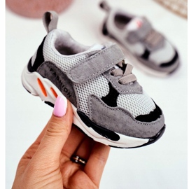 Apawwa Gyermek sportcipő tépőzárral, szürke 1