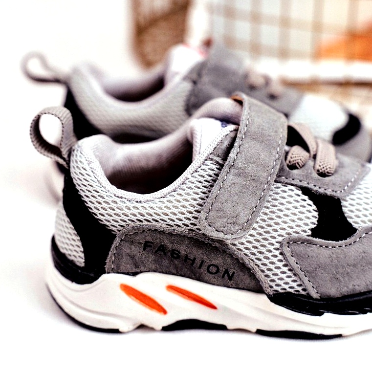 Apawwa Gyermek sportcipő tépőzárral, szürke 4