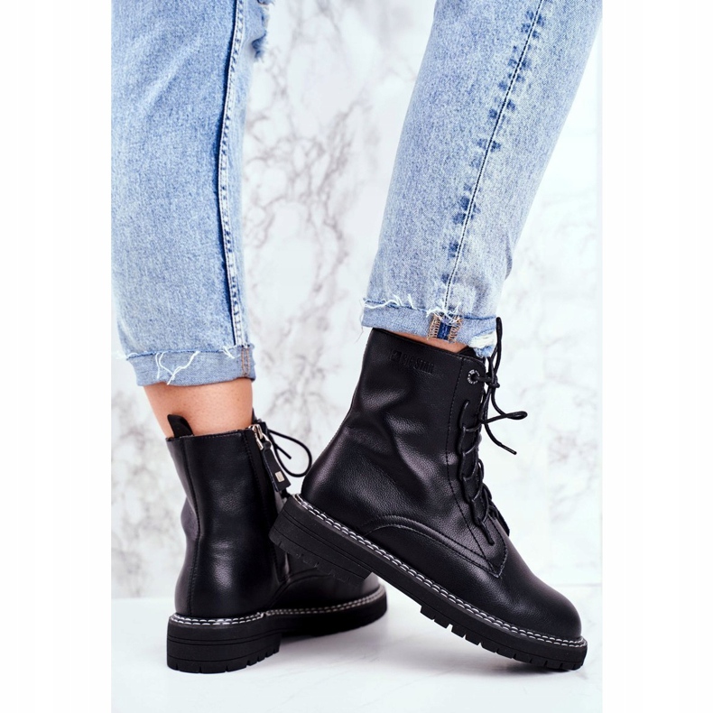 Női csizma Big Star Black GG274596 fekete 4